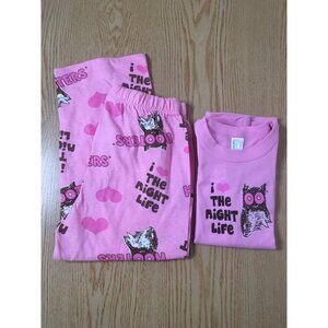 #2 Free with Bundle Only New Girls 2Pc Hooters Pajama Set T-shirt Pants Large 4T